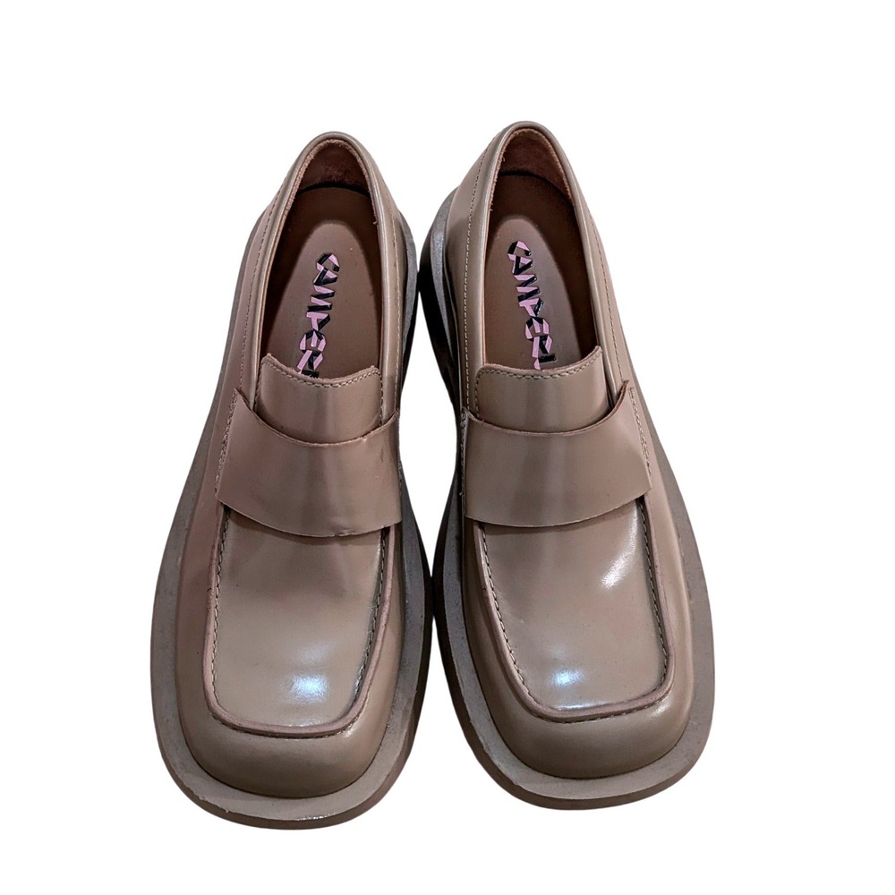 Camper Camperlab Mil Leather Square Toe Chunky Penny Loafers 1978 Loafer 37 - Picture 6 of 7